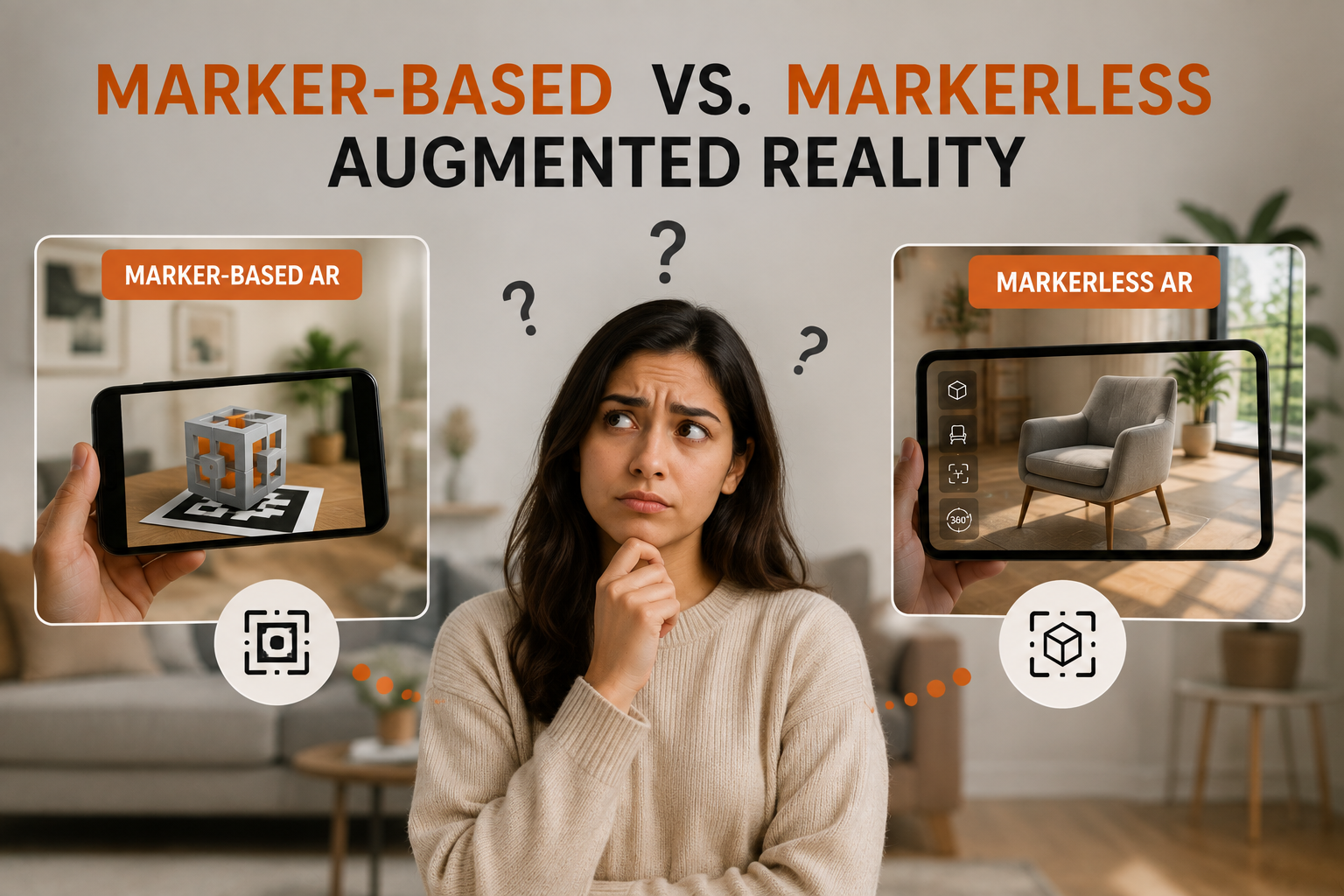 marker based and markerless augmented reality