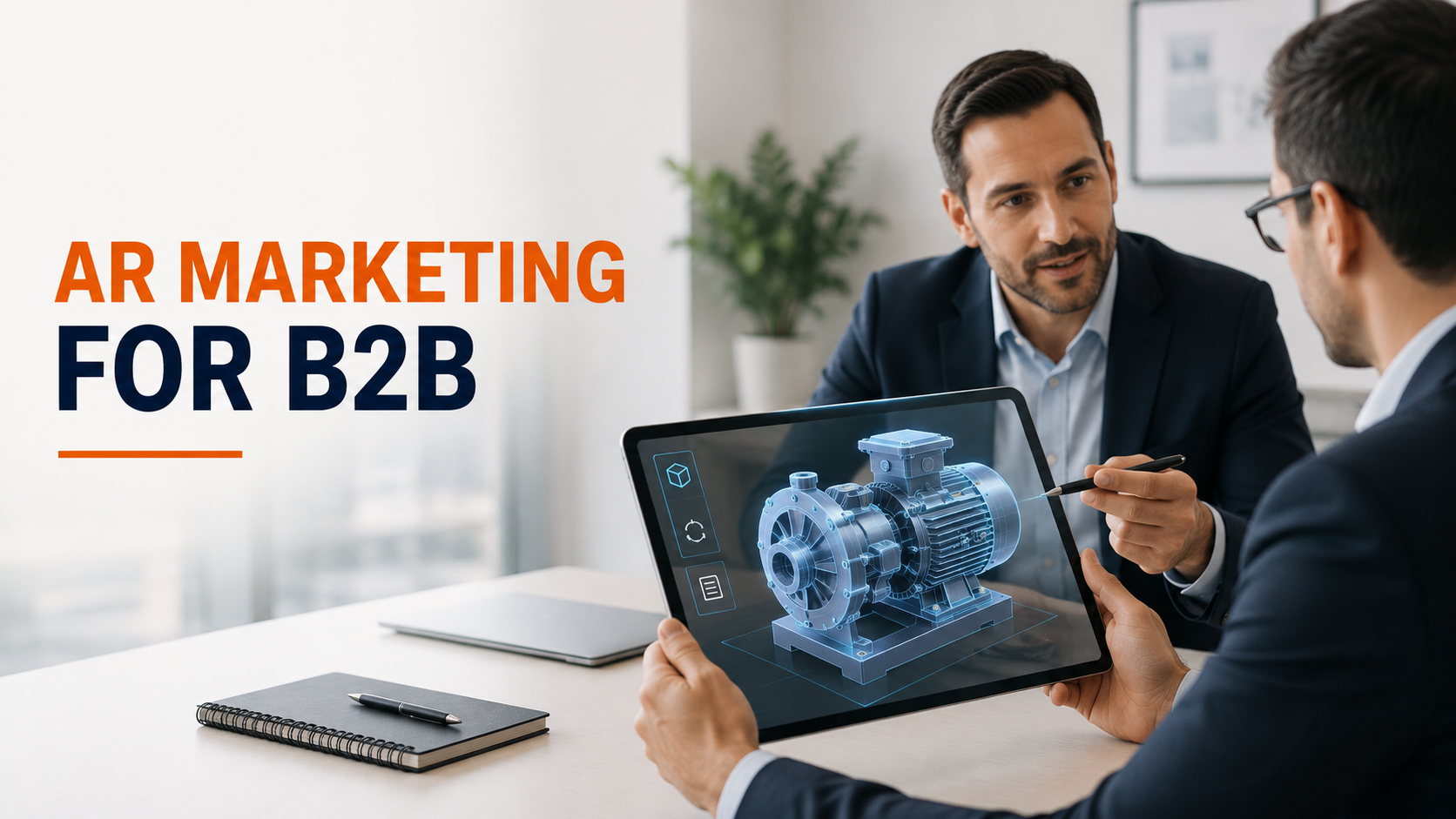 AR marketing for B2B businesses using interactive 3D product demonstrations
